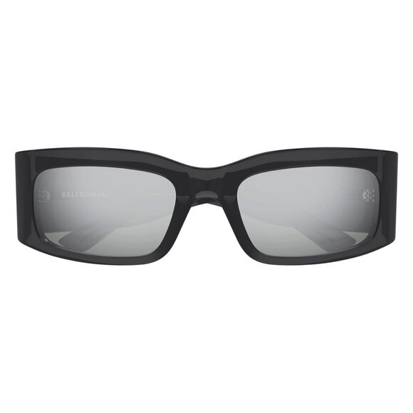 New BALENCIAGA Everyday Grey Square BB0328S 003 Sunglasses Women - Picture 2 of 4